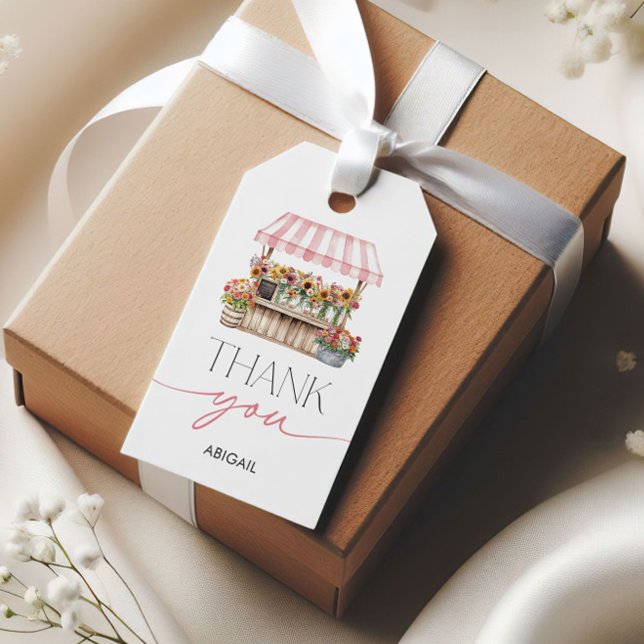 Sie ist frisch vom Brautparty des Marktes Geschenkanhänger (She's Fresh Off the Market Bridal Shower Gift Tags)