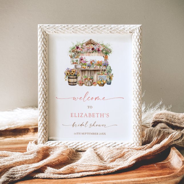 Sie ist frisch vom Markt Brautparty Willkommen Poster (Von Creator hochgeladen)