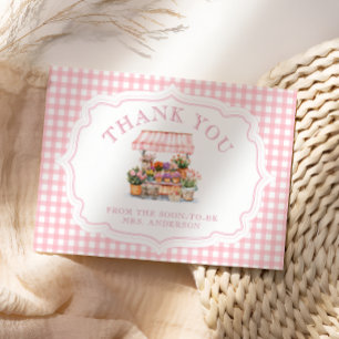 Sie ist frisch vom Markt, das Brautparty der Blume Dankeskarte