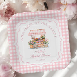 Sie ist frisch vom Markt, das Brautparty der Blume Pappteller