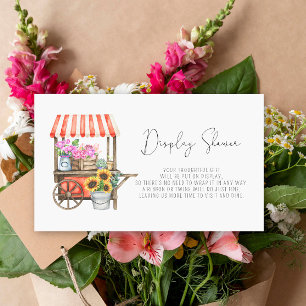 Sie ist frisch vom Markt - Display-Dusche Begleitkarte