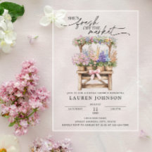 Sie ist frisch vom Markt Floral-Brautjungfernparty