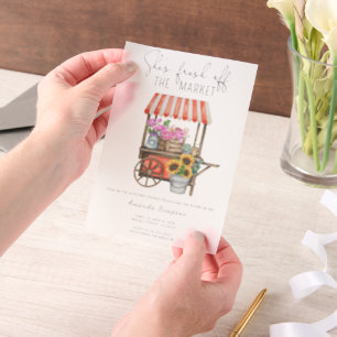 Sie ist frisch vom Markt Flower Brautparty