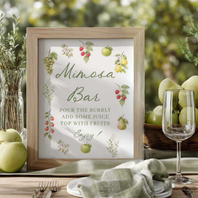 Sie ist frisch vom Markt  Mimosa Bar Poster (Von Creator hochgeladen)