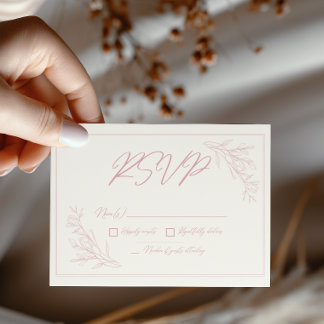 Sie ist frisch von der Market Garden Brautparty RSVP Karte