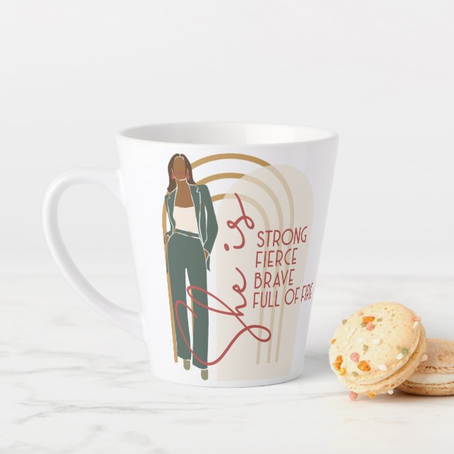 Sie ist frisch vor der Tasse (Beispiel)