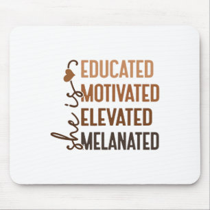 Sie ist gebildet motiviert erhaben melaniert afrik mousepad