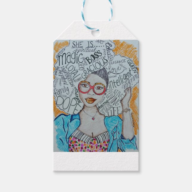 Sie ist... geschenkanhänger (Vorderseite)