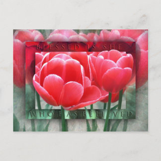 Sie ist gesegnet postkarte