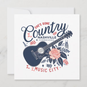 Sie ist Gone Country Nashville Tennessee Karte