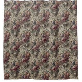 Sie ist Got Claws - Gothic Floral Grotesque Duschvorhang