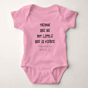 "sie ist heftig" Shakepeare Quote Baby Bodysuit Baby Strampler