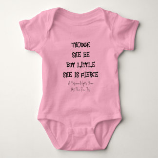 "sie ist heftig" Shakepeare Quote Baby Bodysuit Baby Strampler