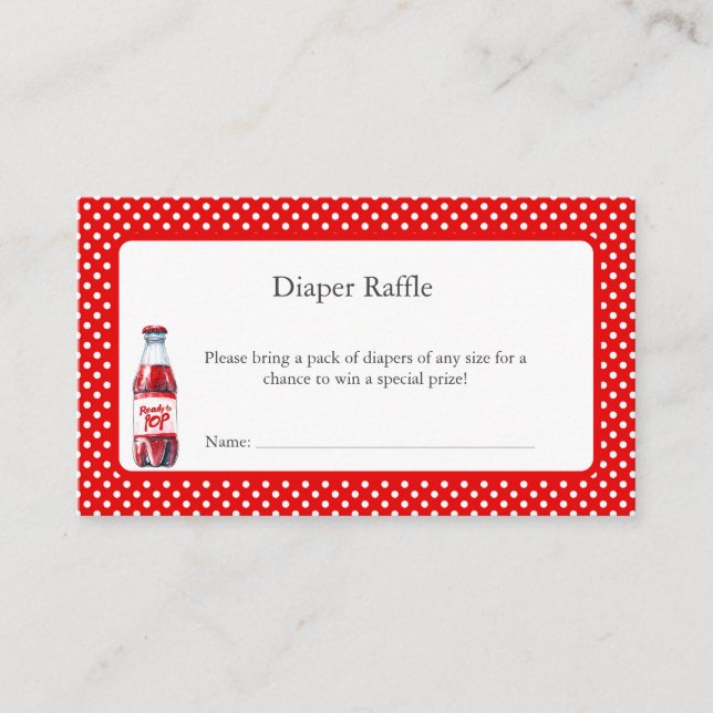 Sie ist im Begriff, Pop Popcorn Pop Soda Baby Show Begleitkarte (Vorderseite)