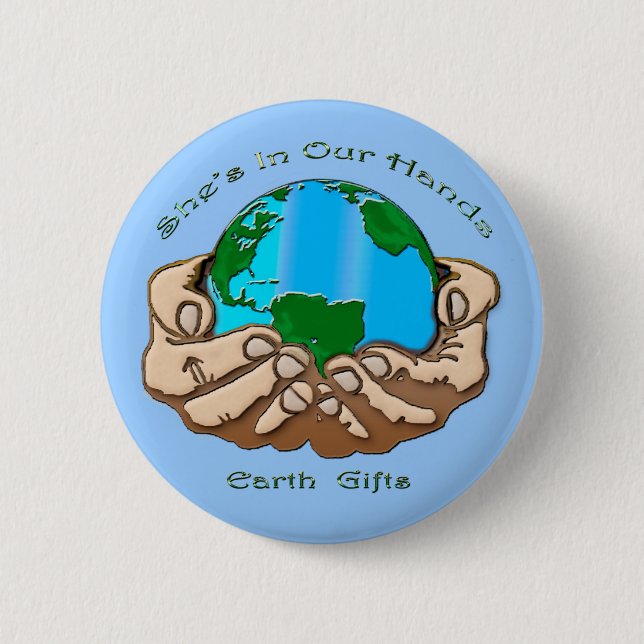 SIE IST IN UNSERER HANDS-Sammlung Button (Vorderseite)