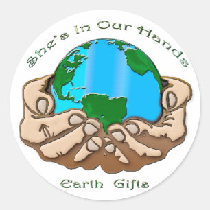 SIE IST IN UNSERER HANDS-Sammlung Runder Aufkleber