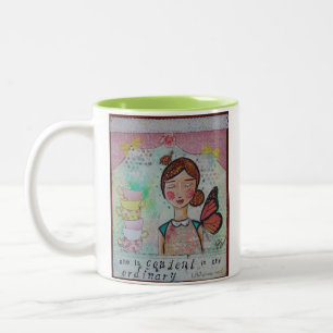 Sie ist Inhalt Zweifarbige Tasse
