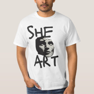 Sie ist kühne Typografie-T - Shirt