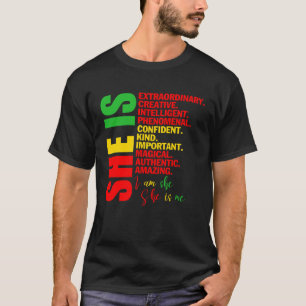 Sie ist magisch, unapologetisch, afrikanische Frau T-Shirt