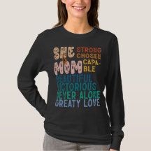 Sie ist Mama Inspirierende Retro-Typografie Mutter