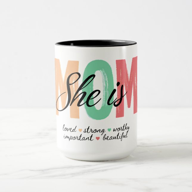 Sie ist Mama-Tasse Tasse (Zentrum)