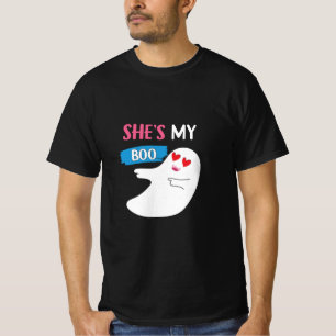 Sie ist mein Boo - Lustige Halloween-Shirts für Pa T-Shirt