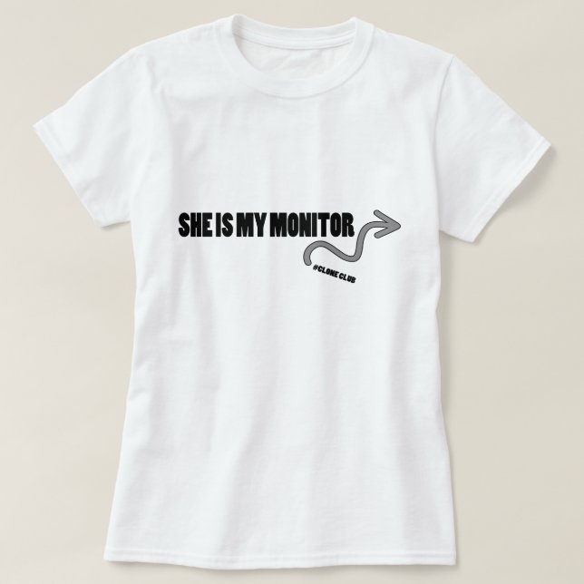Sie ist mein Monitor T-Shirt (Design vorne)