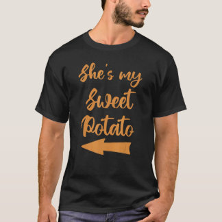 Sie ist mein süßer Potato-Erntedank, der sich pass T-Shirt