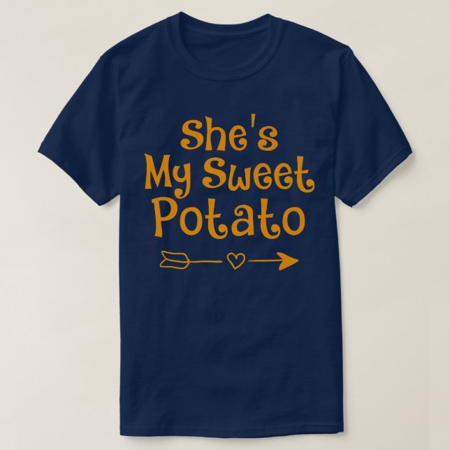 Sie ist mein süßes PotatoI YAM Couple's Matching D T-Shirt (Design vorne)