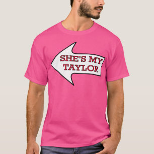 Sie ist mein Taylor Chiefs Fan Paare Herren T-Shir T-Shirt