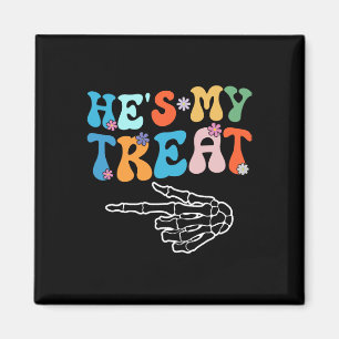 Sie ist mein Trick Hes ist meine Leckerei Hallowee Magnet