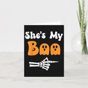 Sie ist meine Boo Matching Halloween Pajama Paare Karte
