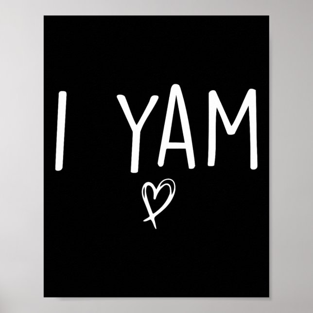 Sie ist meine süße Kartoffel I Yam Set Paare Thank Poster (Vorne)