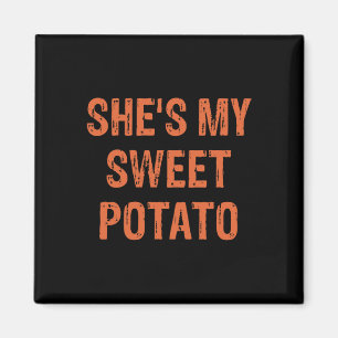 Sie ist meine süße Kartoffel, ich Yam Funny Set Pa Magnet