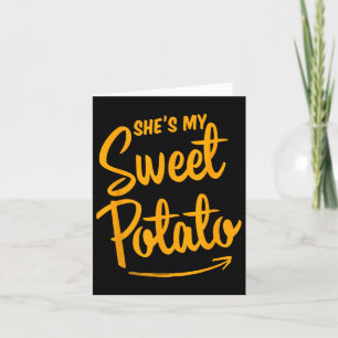 Sie ist meine süße Potato I Yam Matching Couple Da Karte