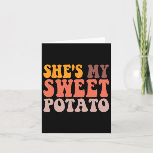 Sie ist meine süße Potato I Yam Paare Valentine's  Karte