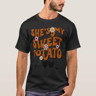 Sie ist meine Süßkartoffel I Yam Groovy Erntedank T-Shirt