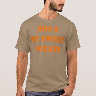 Sie ist meine Süßkartoffel, ich Yam Set Erntedank T-Shirt