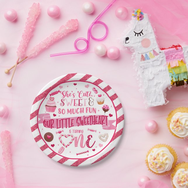 Sie ist Niedlich, dass sie Sweet & so viel Spaß Sw Pappteller (Party)