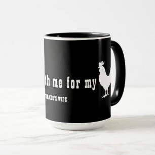 SIE IST NUR MIT MIR FÜR MEIN C#CK - BAUERN EHEFRAU TASSE