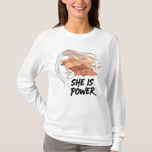 Sie ist Power - Wüste Aura Weibliche Kunst mit Fuc T-Shirt
