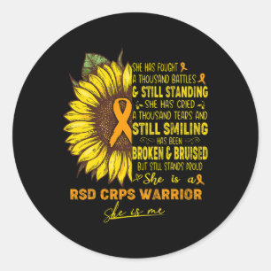Sie ist RSD CRPS Warrior SHIS ME Runder Aufkleber