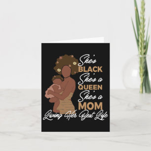 Sie ist Schwarze. Sie ist eine Königin. Sie ist ei Karte