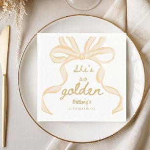Sie ist so Golden Girl 10. Geburtstagsparty Serviette