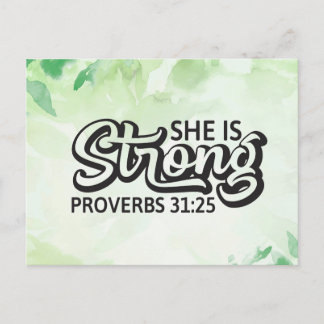 Sie ist stark postkarte