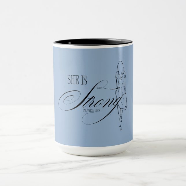 Sie ist starke Sprichwörter 31:25 Tasse (Zentrum)