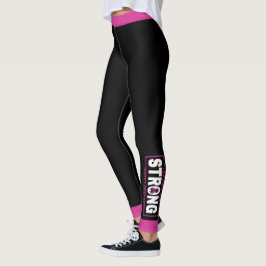 Sie ist STRONG.. Brustkrebs Leggings