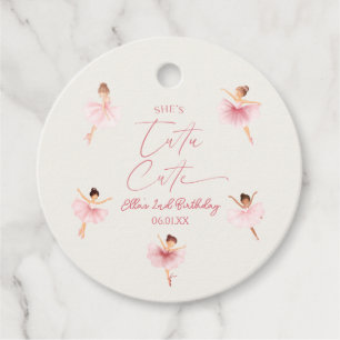 Sie ist Tutu Niedlich Pink Ballerina 2. Geburtstag Geschenkanhänger