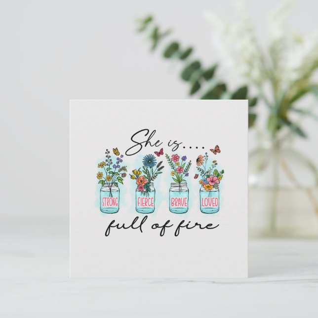 Sie ist voller Feuer (Stehend Vorderseite)