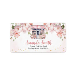 Sie ist vom Brautparty-Adressenlabel entfernt Adressaufkleber